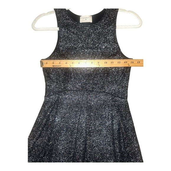 Everly Black/Silver Sparkly Mini Dress, Medium - Picture 7 of 7